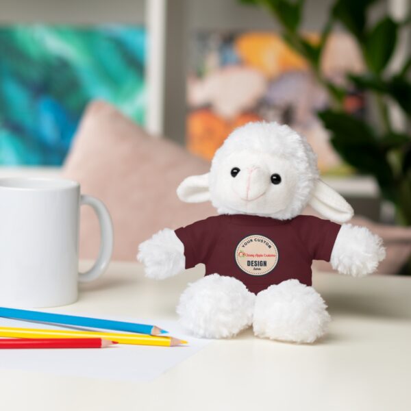 Stuffed Animals with Custom Designed Tee (6 available animals with many color options) - Image 37