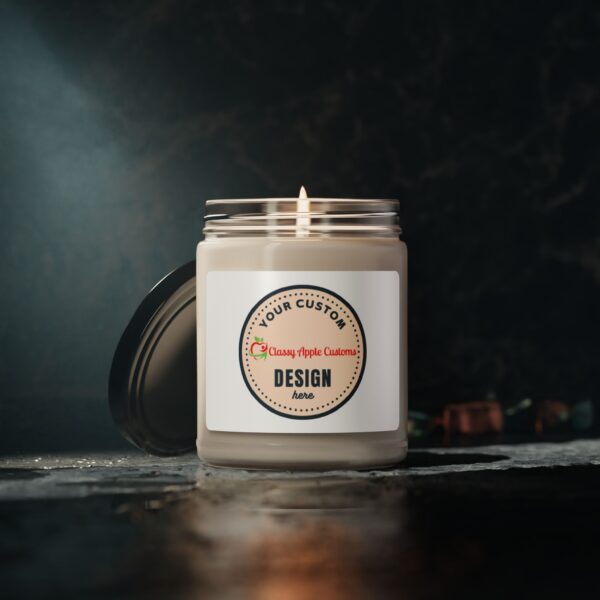 Custom Label Scented Soy Candle, 9oz